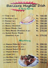 Banzara menu 3