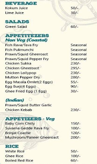 Coast @ JP Nagar menu 3