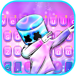 Cover Image of Download Purple Neon DJ Keyboard Theme 1.0 APK