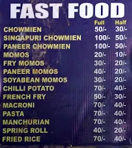 Raju Fast Food menu 2