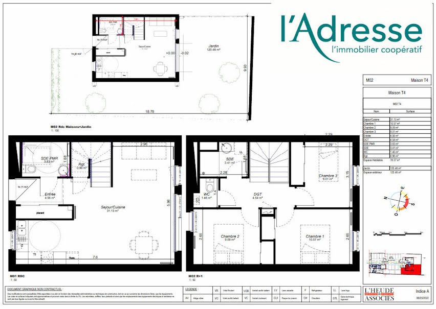 Vente maison 4 pièces 78.57 m² à Orleans (45000), 269 000 €