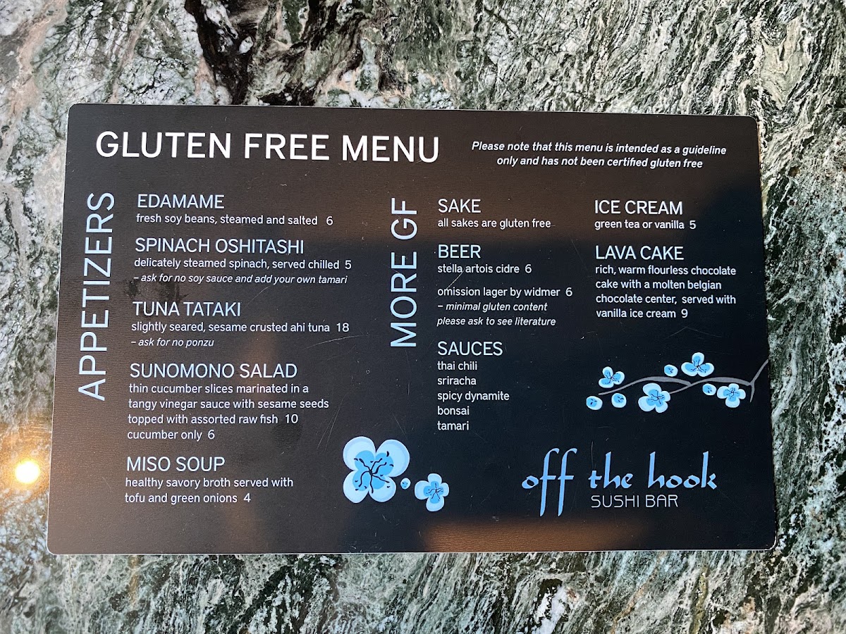 Gluten-Free at Off the Hook