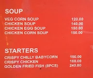 Fatso's menu 1