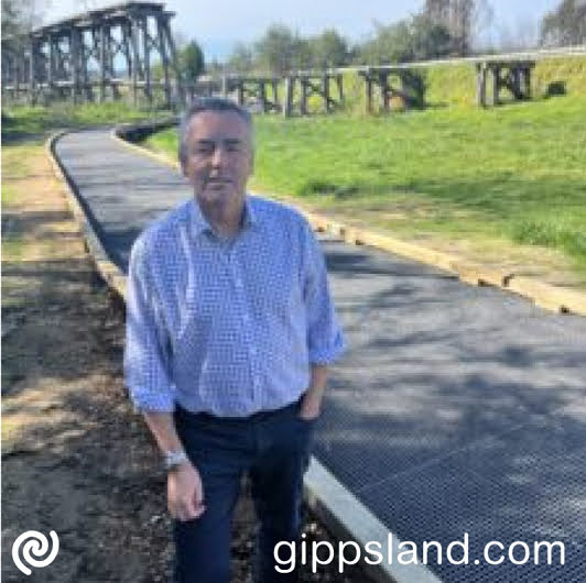 Gippsland's Federal Member, Darren Chester, encourages exploring the East Gippsland Rail Trail, emphasising the opportune time for it