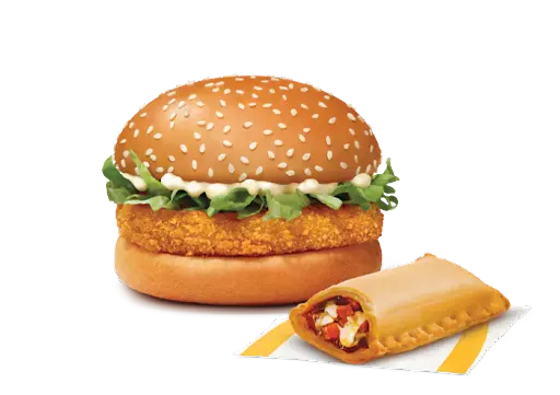 McVeggie Burger + Veg Pizza McPuff