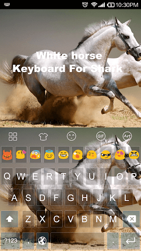 White Horse -Emoji Keyboard