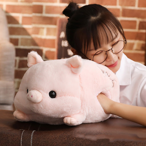 Title 1, Plush Toy Striped Soft Pig Cute Doll Perfect fo...