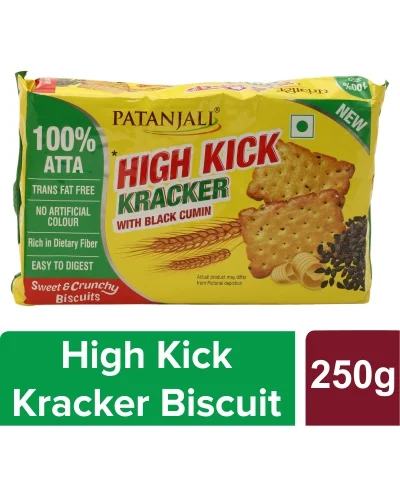 Patanjali High Kick Cracker Biscuit - 250 gm