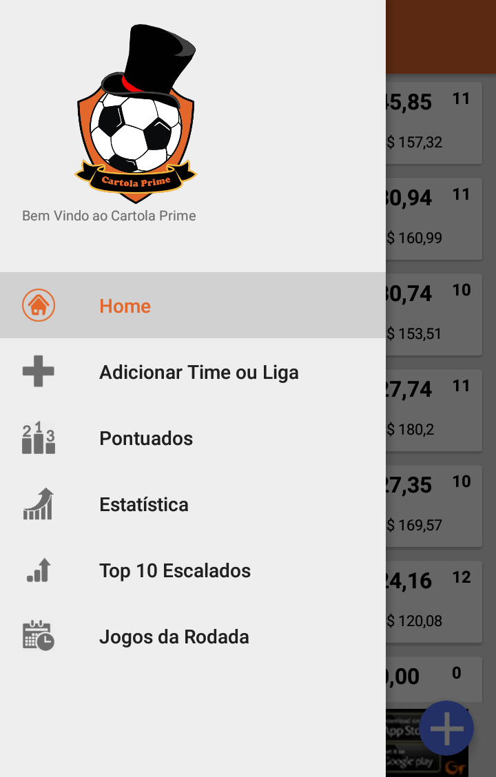 Cartola Prime Screen 1