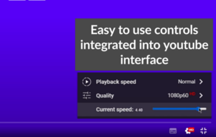 Custom Youtube Playback Speed small promo image