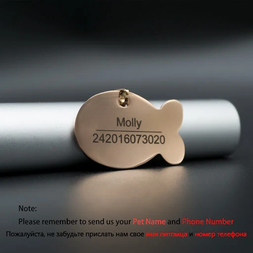 Customized Dog ID Tags Metal Name Tags For Puppies Cat Anti-Lost Pet Nameplate For Dogs Pitbull Cats Engraving fee inclu