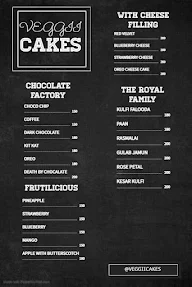 Veggii Cakes menu 1