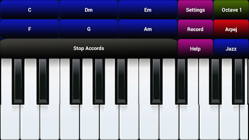 android piano with arpej