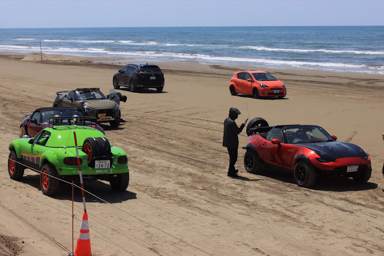 ロードスターの千里浜なぎさドライブウェイ・スタック祭り・顔が爛れました😨💦に関するカスタム事例の投稿画像3枚目