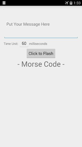 Morse Flashlight