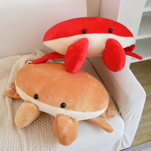 Title 1, Household Fashion Brown Crab Plush Toys, Soft a...