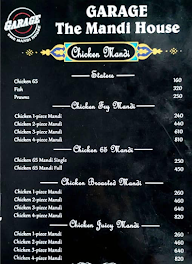 Garage The Mandi House menu 1