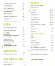 The Nashta Co menu 1