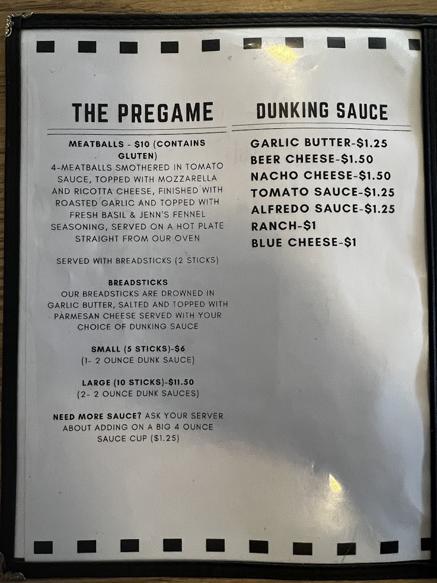 Updated menu, 05/2023