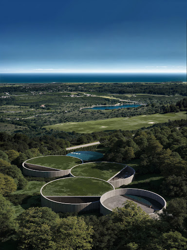 Modern circular building with green roof in this luxury property for sale in Marbella ($11,187,483 - 2,041 m²)