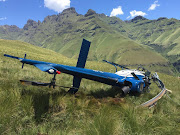 A police helicopter crashed near Cathedral Peak on New Year's Day during the search for a Centurion man. 