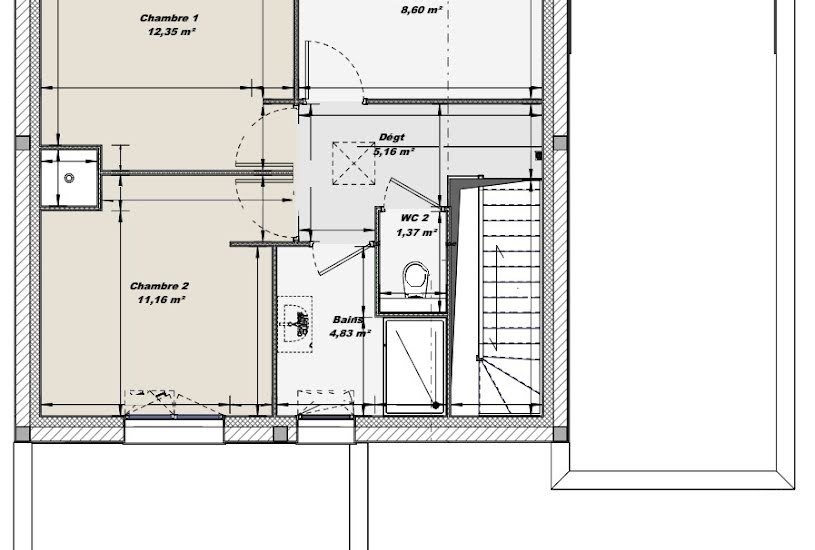  Vente Terrain + Maison - Terrain : 1 014m² - Maison : 109m² à La Selle-la-Forge (61100) 