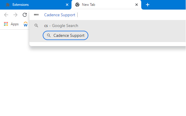 Cadence Support chrome extension