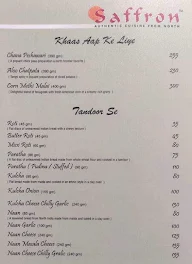 Saffron Restaurant menu 4