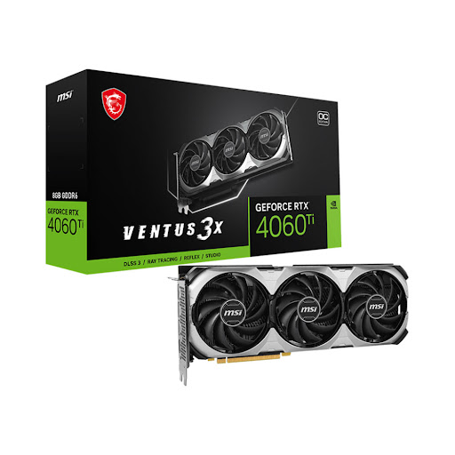 Card màn hình MSI RTX™ 4060 Ti VENTUS 3X 8G OC 8GB GDDR6 