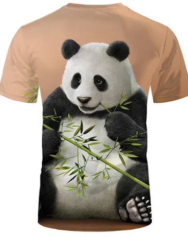 Fashion 3D printing short sleeve T- - 2