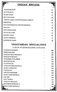 Galaxy- Hotel Kavitha Residency menu 1