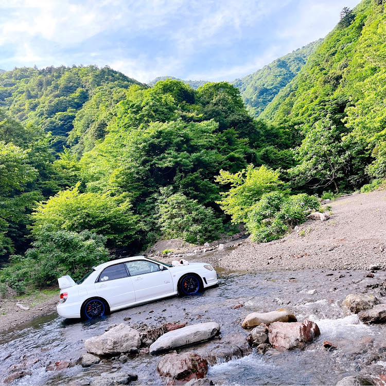 インプレッサ WRXの樽谷の滝・洗い越し@岐阜・洗い越し・樽谷の洗い越し・写活に関するカスタム事例の投稿画像1枚目