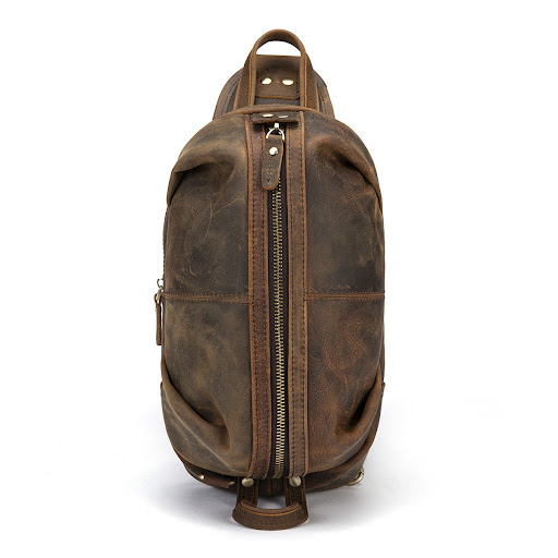 Title 5, Crazy Horse Leather Top Layer Vintage Mens Mes...