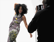 Solange Knowles wore several designs by Joburg's Anisa Mpungwe for her Elle magazine shoot Picture: ESA ALEXANDER