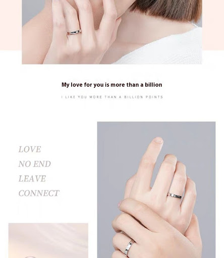Title 2, Sun Moon Star Temperament Female Ring Micro Inl...