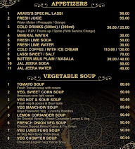 Araby's Multicuisine Restaurant menu 1