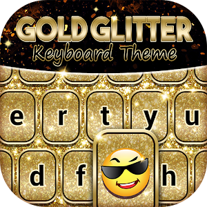 Download Gold Glitter Keyboard Theme For PC Windows and Mac