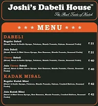 Joshi's Dabeli House menu 2