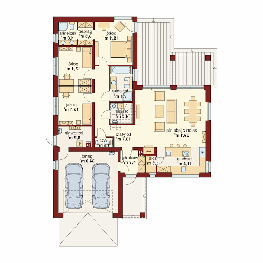 Domena 126 B - Rzut parteru