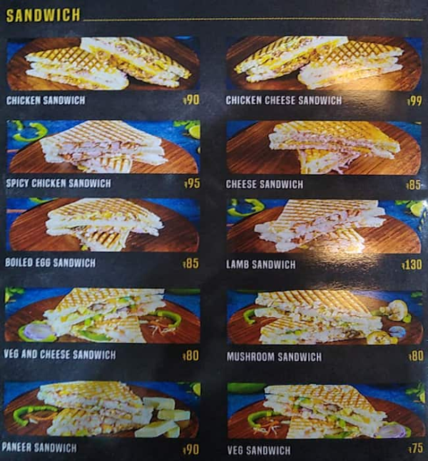 Just Roll menu 