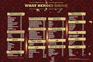 The Heroes Bistro menu 1