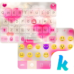Cover Image of ดาวน์โหลด Pink Love Cloud Keyboard Theme 2.0 APK
