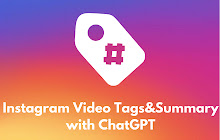 Instagram Video Tags Summary with ChatGPT small promo image