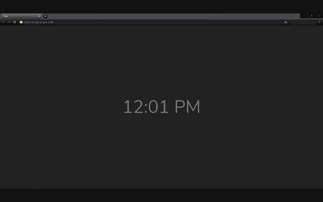 Dark Time chrome extension