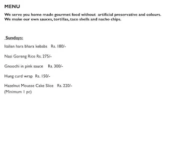 Rachana Shah Sony's Second Helping menu 