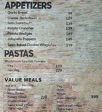 Express Pizza menu 