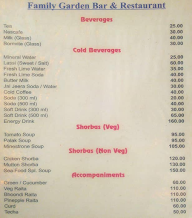 Bageecha Resort menu 2