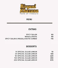 Biryani Khazana menu 2