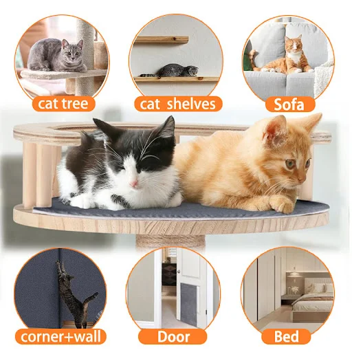 Anti Cat Scratch Sofa Cats Scratch Board Sofa Protection Paws Sharpen Trimmable Self-adhesive Carpet Cats Scratch Board 
