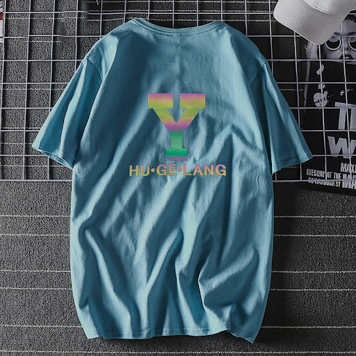 Title 12, Colorful Reflective Summer Short-Sleeved T-Shir...